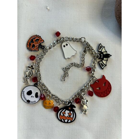 Boutique Halloween Choker Necklace Pumpkin Witchy Goblincore - Picture 2 of 5